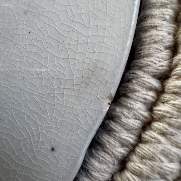 Pre-owned Flow Blue & White 8" Plate. Upper Hanley VICTORIA Pottery of England - Picture 8 of 8